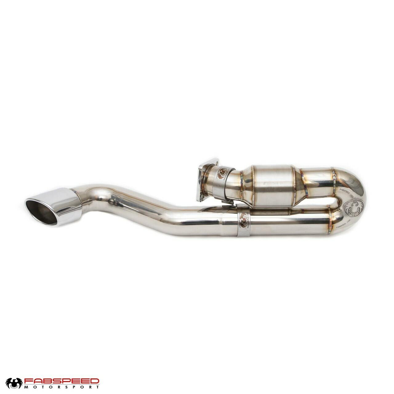 Fabspeed 911 Turbo 930 Sport Muffler Bypass Exhaust System with Catalyst (1976-1989)