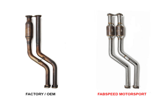 Fabspeed BMW M3 E46 Sport Catalytic Converters (2000-2006)