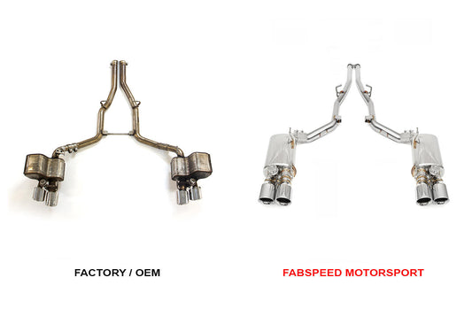Fabspeed Maserati Ghibli Valvetronic Rear Mufflers (2013+)