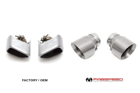 Fabspeed McLaren 570S / 570GT / 540C Deluxe Bolt-On 4.5" Titanium Tips