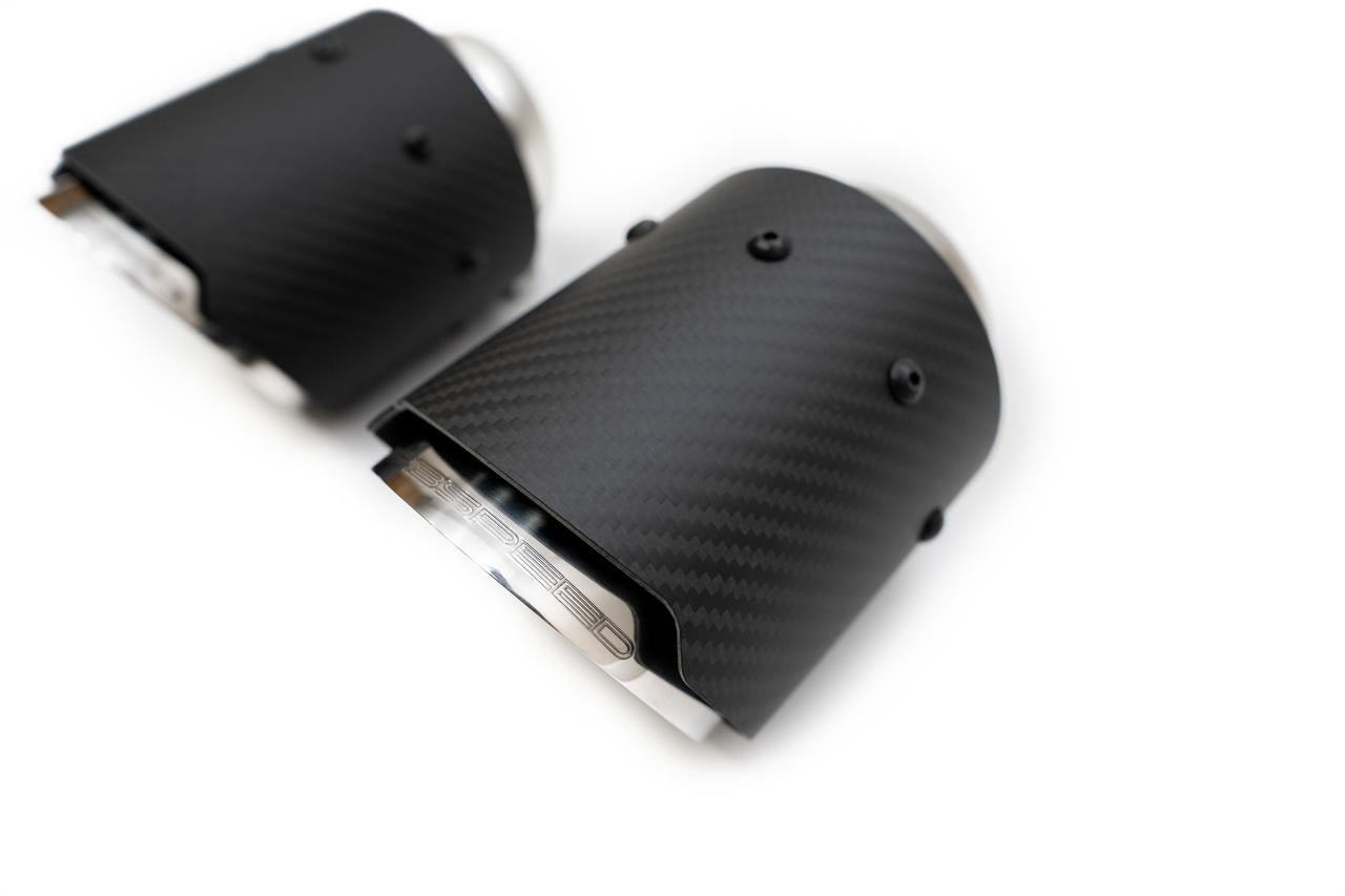 Fabspeed McLaren 570S / 570GT / 540C Deluxe Bolt-On Dual Carbon Fiber Tips