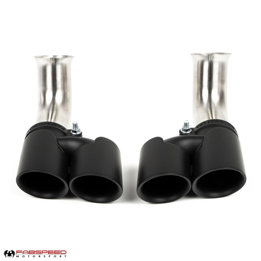 Fabspeed Porsche 996 Deluxe Quad-Style Tips - Long (2002-2004)