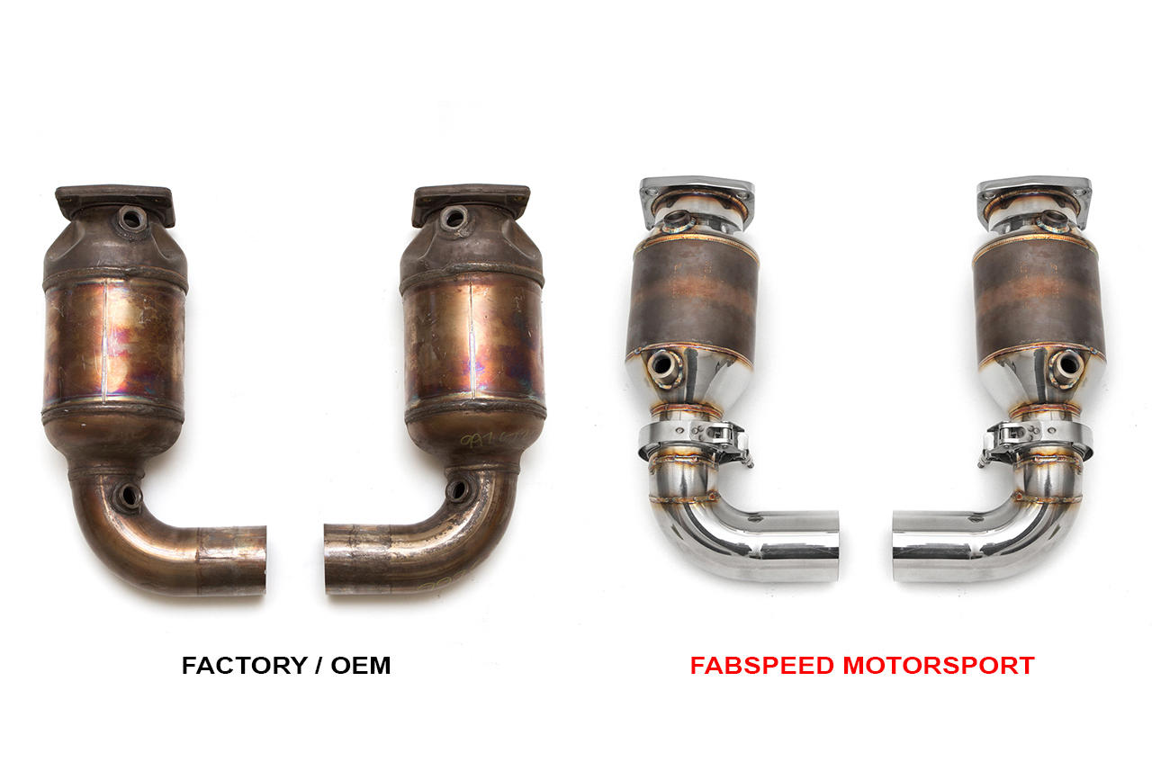 Fabspeed Porsche 997 GT2 Sport Catalytic Converters (2008-2009)
