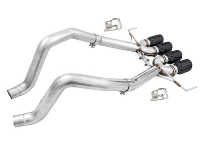 AWE Track Edition Axleback Exhaust for C7 Corvette Stingray / Z51 / Grand Sport / Z06 / ZR1 -- Diamond Black Tips (includes AWE AFM valve simulators) image 1