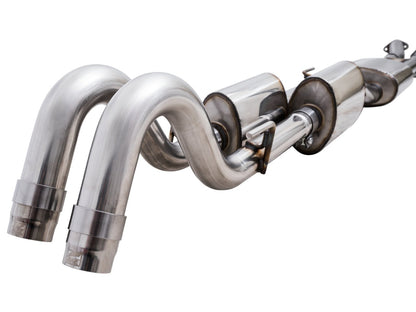 AWE 0FG Exhaust with BashGuard for 3rd Gen Tacoma - Dual Diamond Black Tips image 22