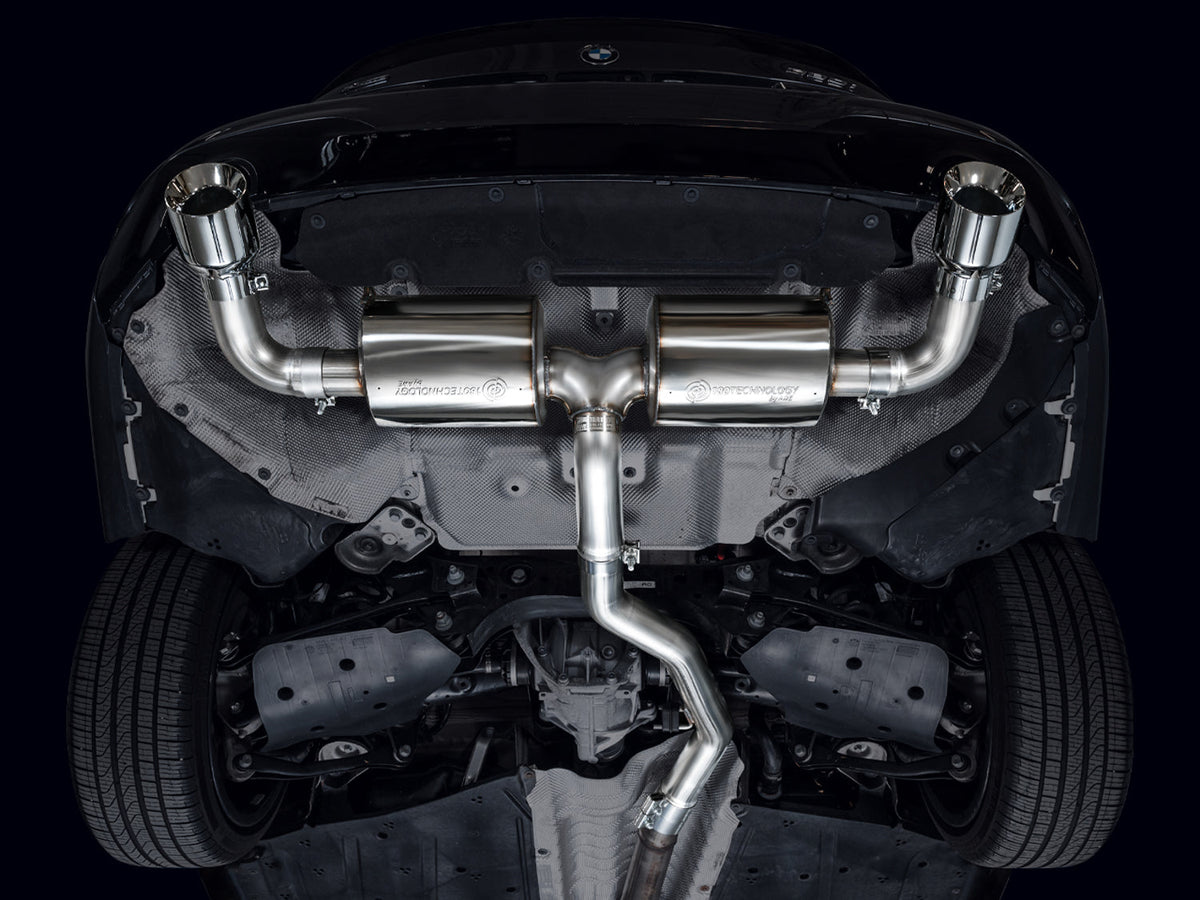 AWE Touring Edition Axle Back Exhaust for BMW G2X 330i/430i - Chrome Silver image 2