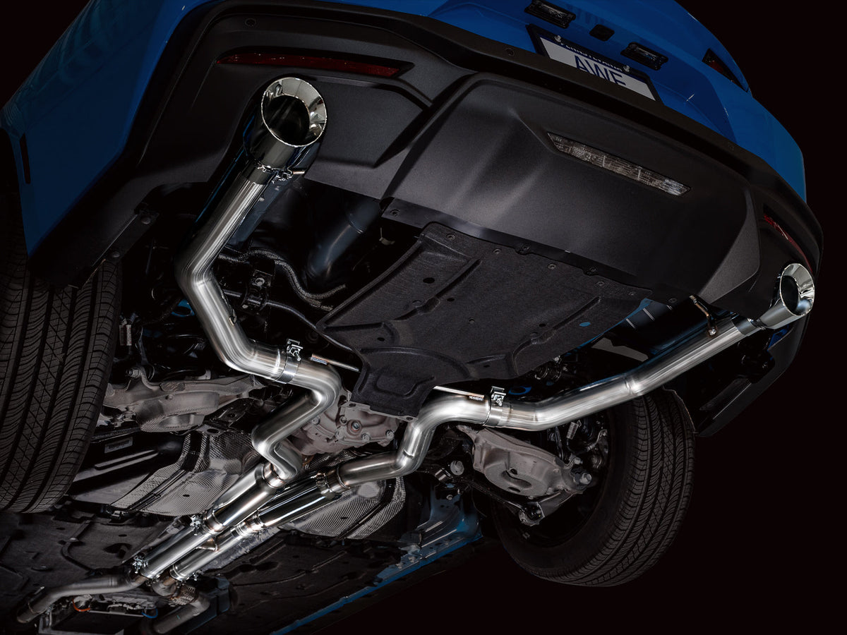 AWE Track Edition Exhaust for S650 Ford Mustang GT Fastback - Dual Chrome Silver Tips image 3