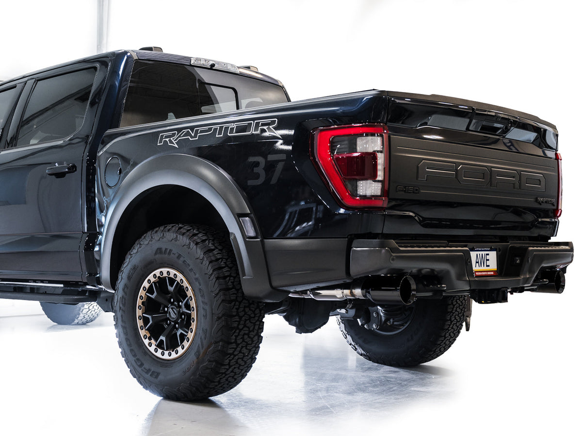 AWE SwitchPath™ Exhaust for Gen 3 Raptor - Diamond Black Tip image 6