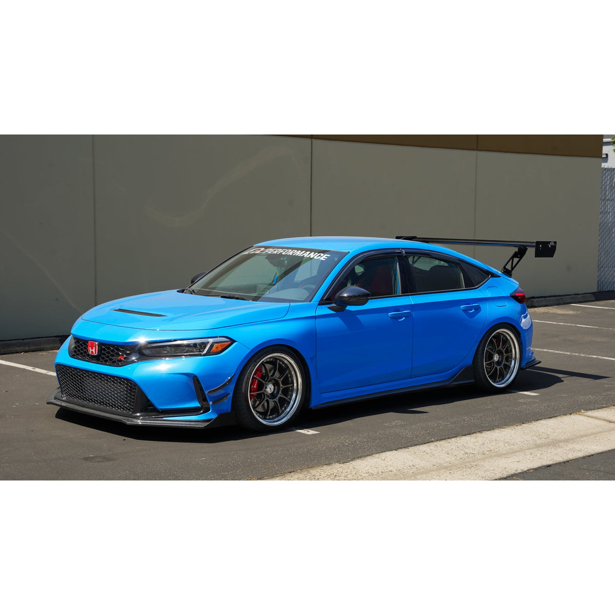 GT-250 67" Carbon Fiber Adjustable Wing - Honda FL5 Civic Type R 2023-Current