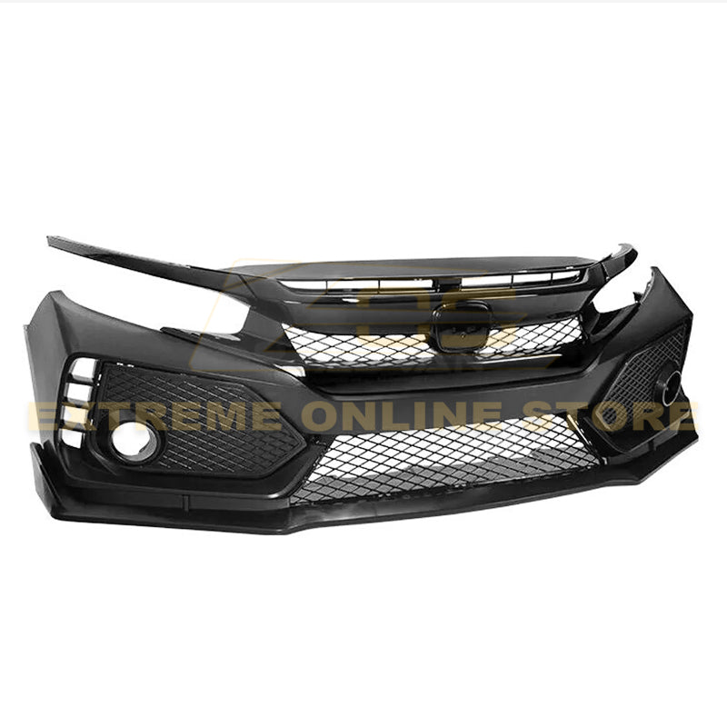 2016-21 Honda Civic JDM Type-R Conversion Front Bumper Kit image 6