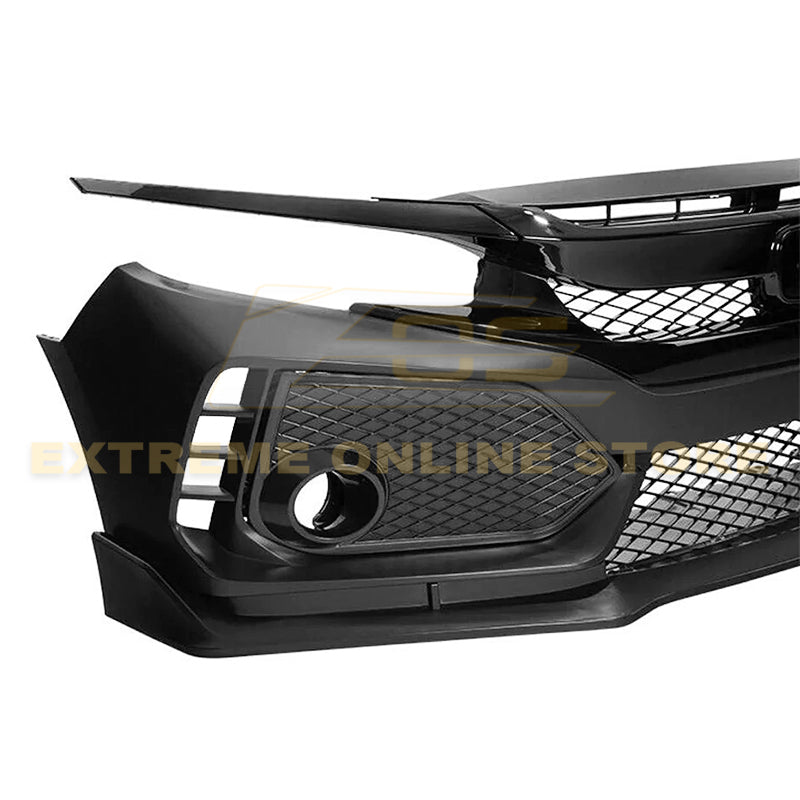 2016-21 Honda Civic JDM Type-R Conversion Front Bumper Kit image 9