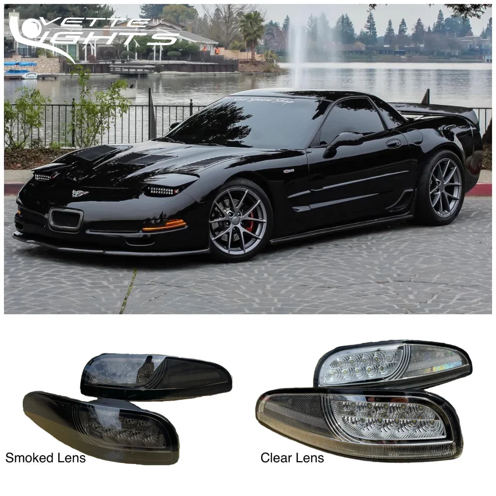 Corvette C5 Laser LED Front Corner Assemblies image 1