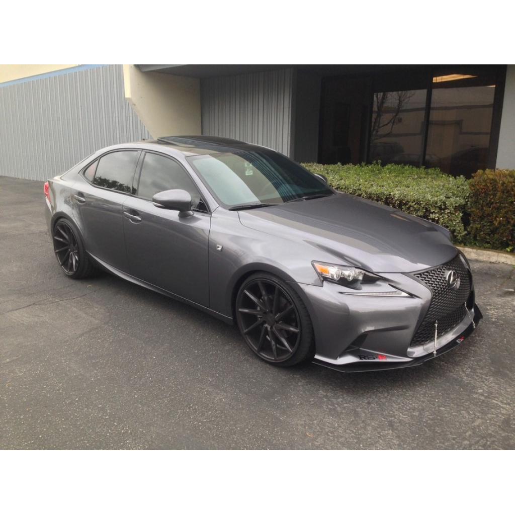 Carbon Fiber Front Wind Splitter-2014-2015 Lexus IS-250 / IS-300 F Sport Bumper