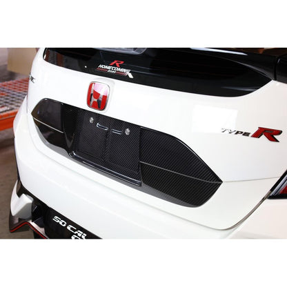 Carbon Fiber License Plate Backing- Honda FK8 Civic Type R  2017 - 2021