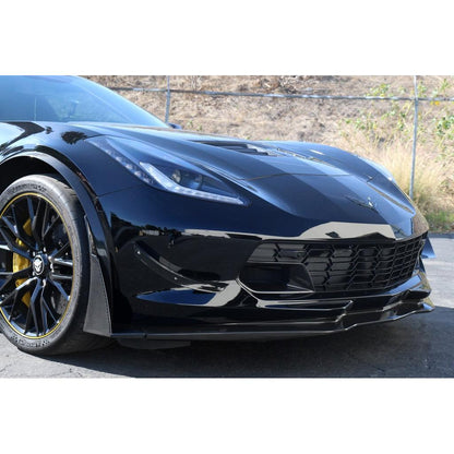 Carbon Fiber Front Bumper Canards and Spats- Chevrolet C7 Corvette Z06