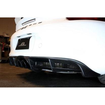 Carbon Fiber Rear Diffuser- 2015-2016 981 Porsche Cayman GT4