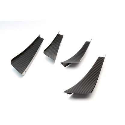 Carbon Fiber Front Bumper Canards - 2017 - 2021 Honda FK8 Civic Type R