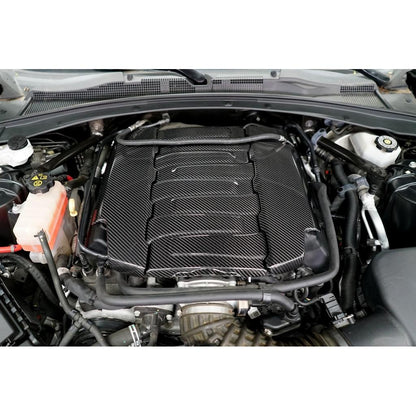 Carbon Fiber Engine Cover Package-  2016-2024 Chevrolet Camaro SS LT1