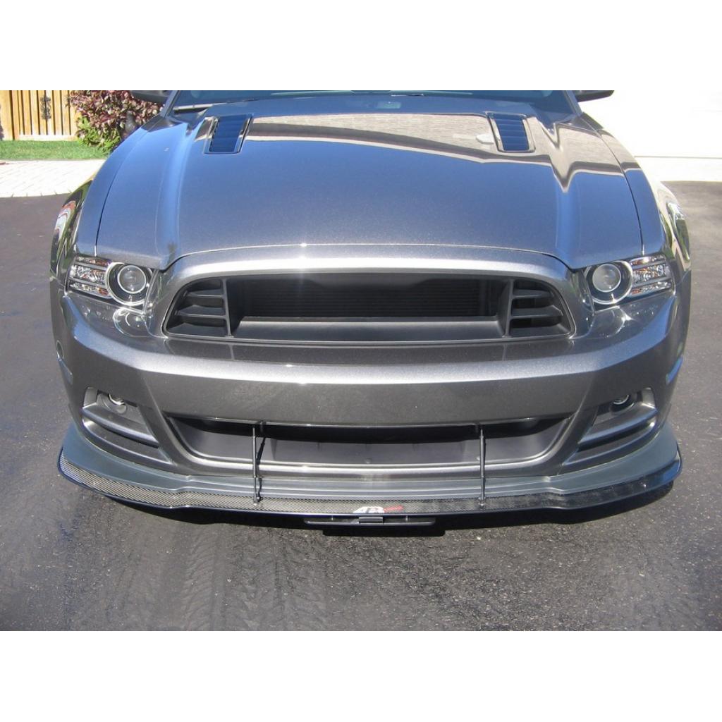 Carbon Fiber Front Wind Splitter-2011-2014 Ford Mustang