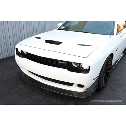 Carbon Fiber Front Bumper Canards-2015-2023 Dodge Challenger Hellcat