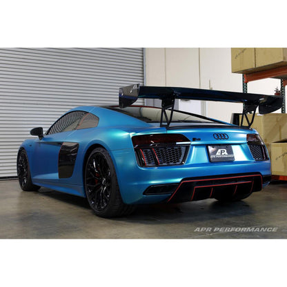 GTC-500 Carbon Fiber Adjustable Wing W/ Trunk Panel Replacement - 2017-2023 Audi R8