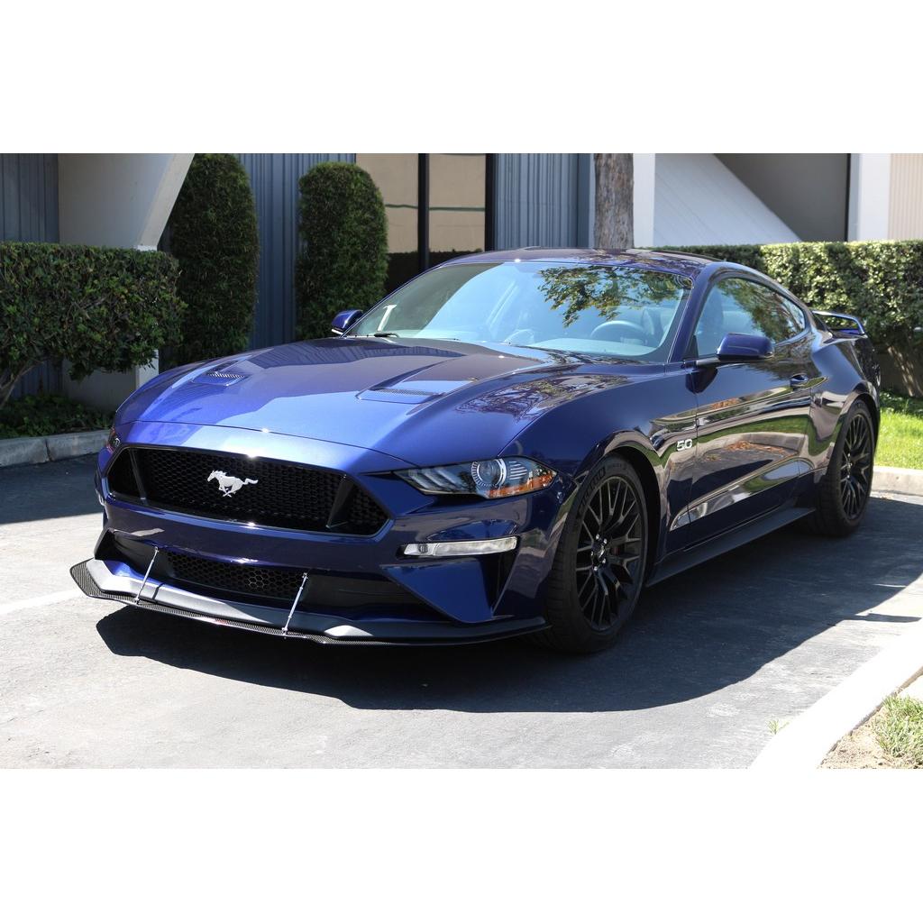 Carbon Fiber Front Wind Splitter-2018-2023 Ford Mustang S550