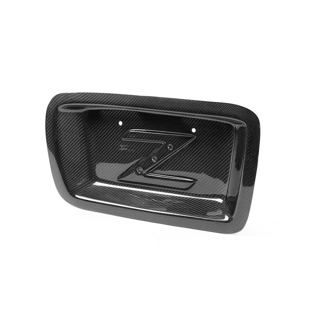 Carbon Fiber License Plate Backing- 2002-2008 Nissan 350 Z