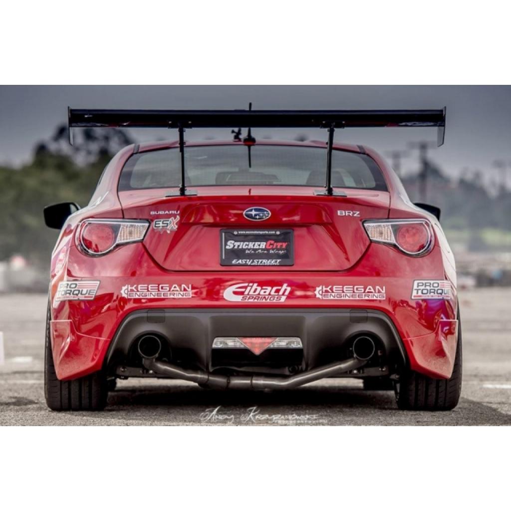GT-250 Carbon Fiber Adjustable Wing  w. 11" Pedestals Set - 2013-2021 Scion FRS / Toyota GT86/ Subaru BRZ
