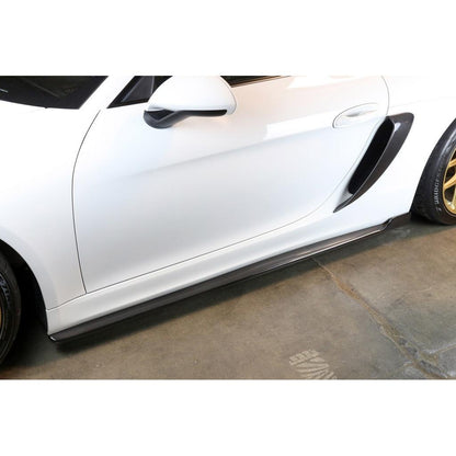 Carbon Fiber  Side Rocker Extensions/ Side Skirt- 2015-2016 Porsche 981 Cayman GT4