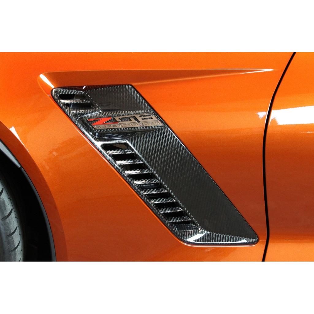 Carbon Fiber Fender Vents-Chevrolet  C7 Corvette Z06