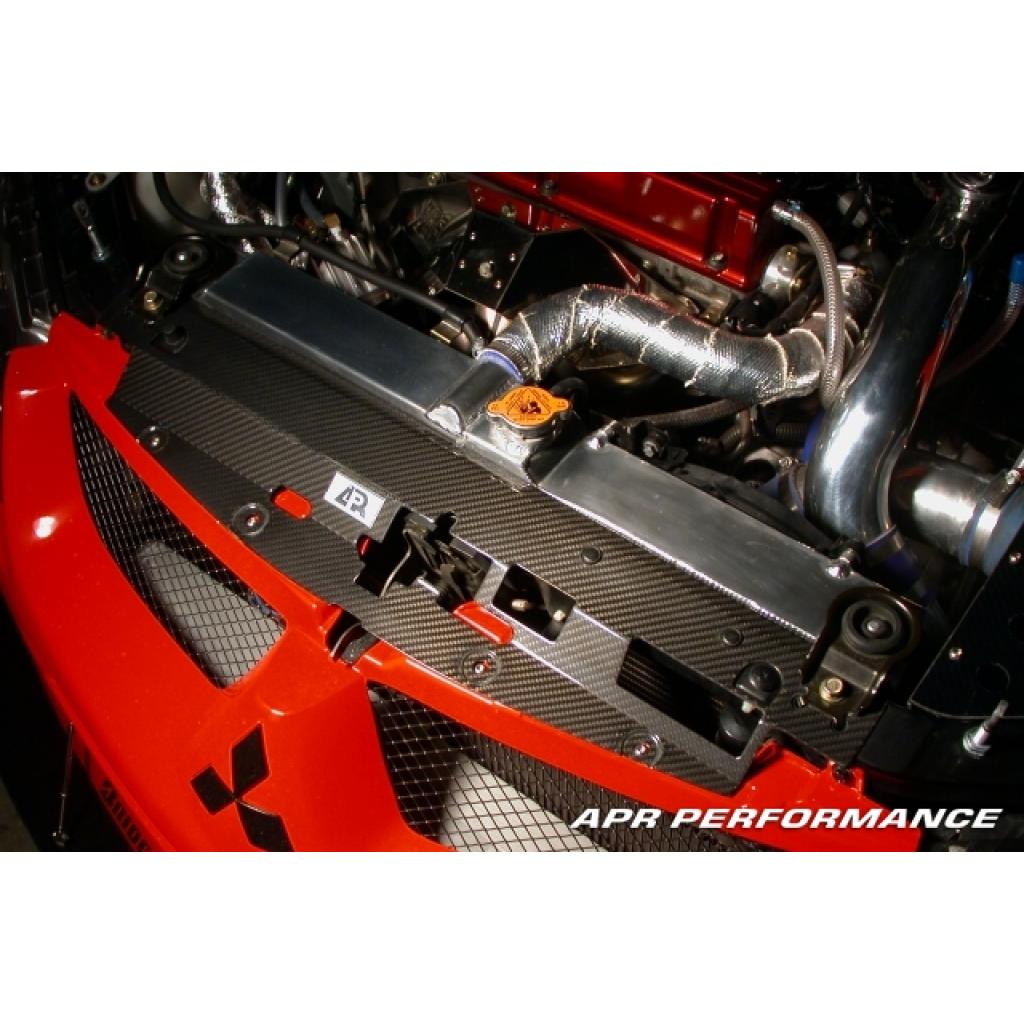 Carbon Fiber Radiator Cooling Plate - 2003-2007 Mitsubishi Evo 8 / 9
