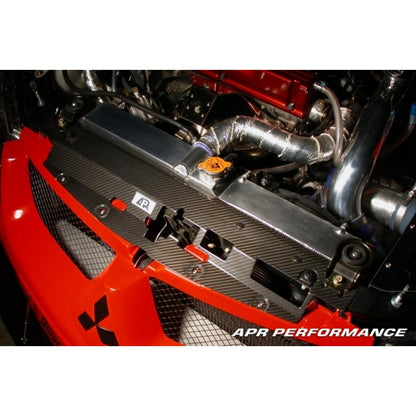 Carbon Fiber Radiator Cooling Plate - 2003-2007 Mitsubishi Evo 8 / 9