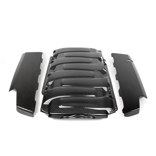 Carbon Fiber Engine Cover Package-  2016-2024 Chevrolet Camaro SS LT1