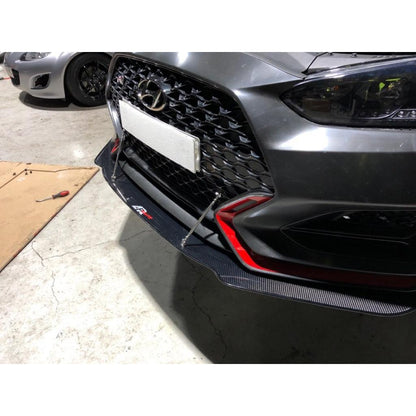 Carbon Fiber Front Wind Splitter-2019-2022 Hyundai Veloster N