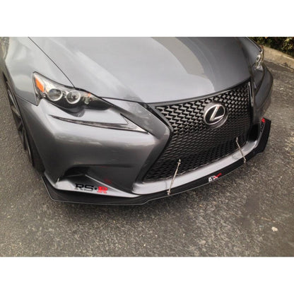 Carbon Fiber Front Wind Splitter-2014-2015 Lexus IS-250 / IS-300 F Sport Bumper