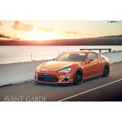 GT-250 Carbon Fiber Adjustable Wing  w. 11" Pedestals Set - 2013-2021 Scion FRS / Toyota GT86/ Subaru BRZ