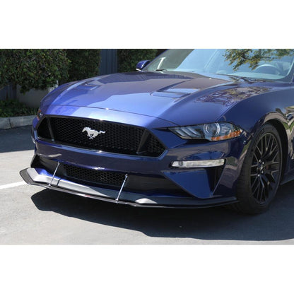 Carbon Fiber Front Wind Splitter-2018-2023 Ford Mustang S550