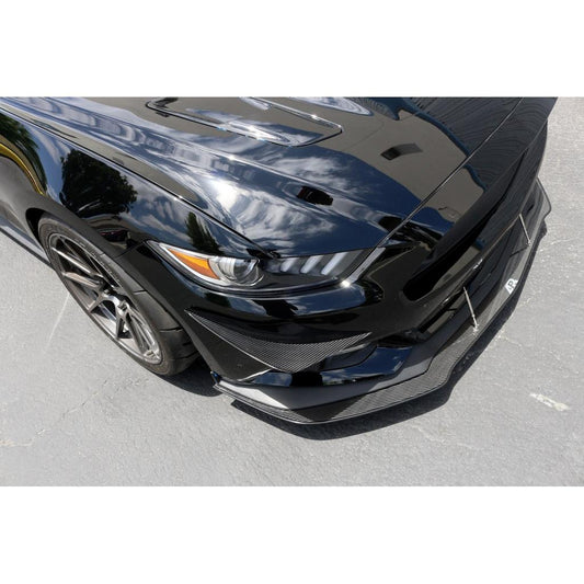 Carbon Fiber Front Bumper Canards- 2015-2017 Ford S550 Mustang