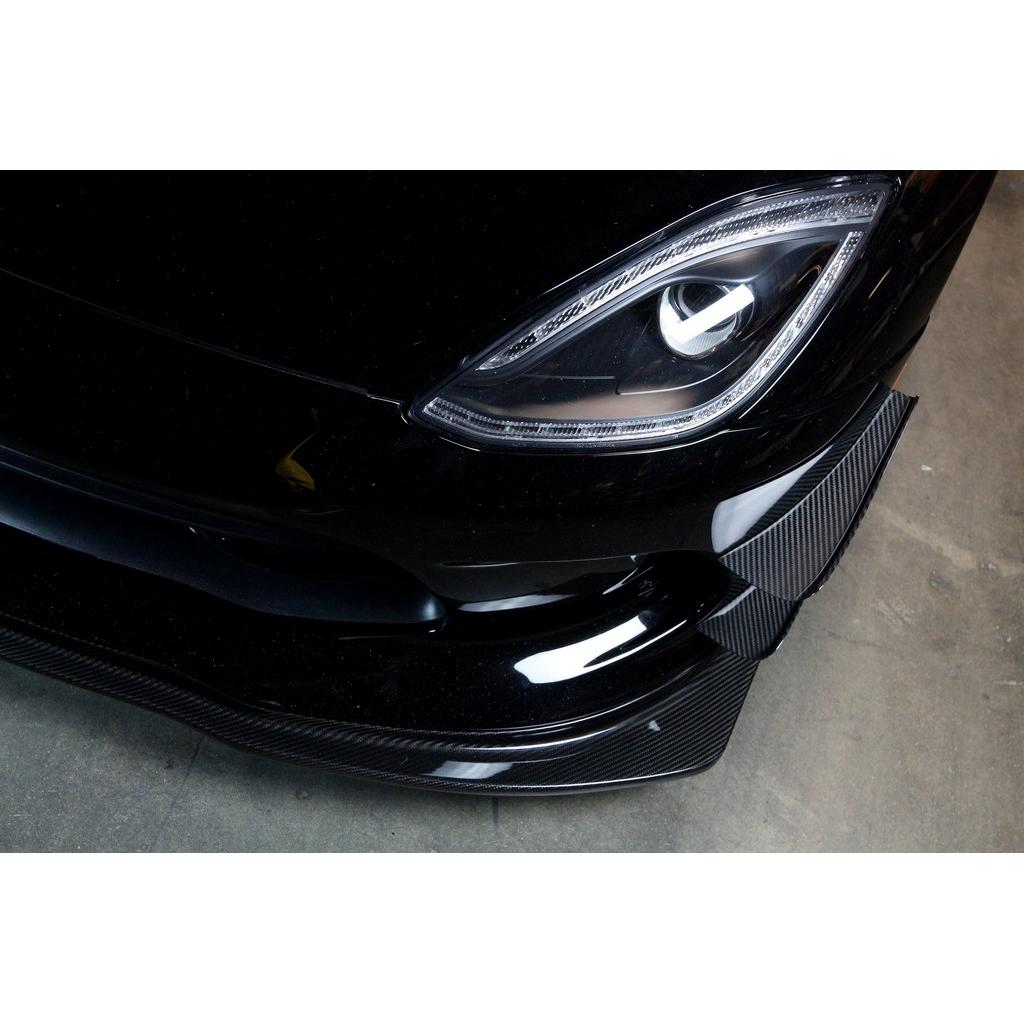 Carbon Fiber Front Bumper Canards - Dodge Viper Coupe 2013-2017