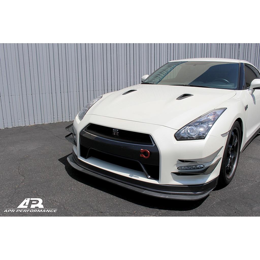Carbon Fiber Front Bumper Canards- 2012-2016 Nissan GTR R35
