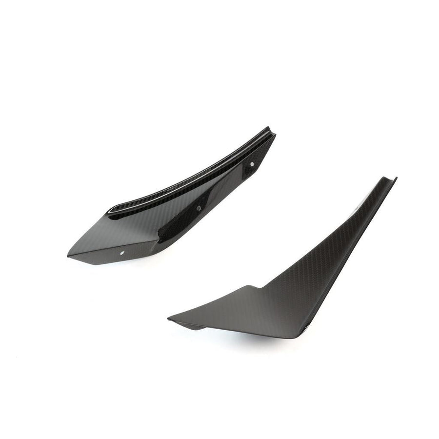 Carbon Fiber Front Bumper Canards-2018-2023 Ford S550 Mustang