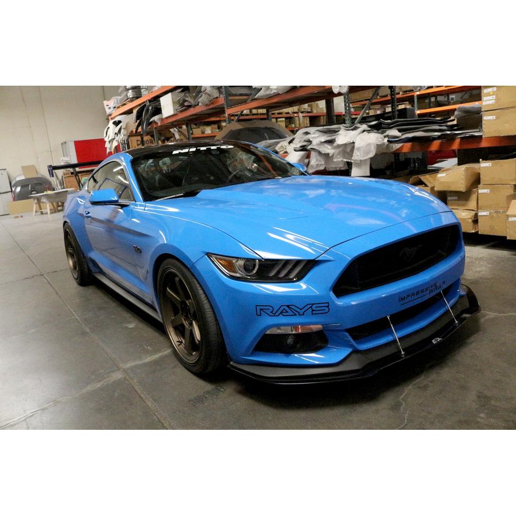 Carbon Fiber Front Wind Splitter-2015-2017  Ford S550 Mustang