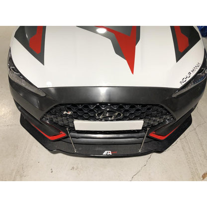 Carbon Fiber Front Wind Splitter-2019-2022 Hyundai Veloster N