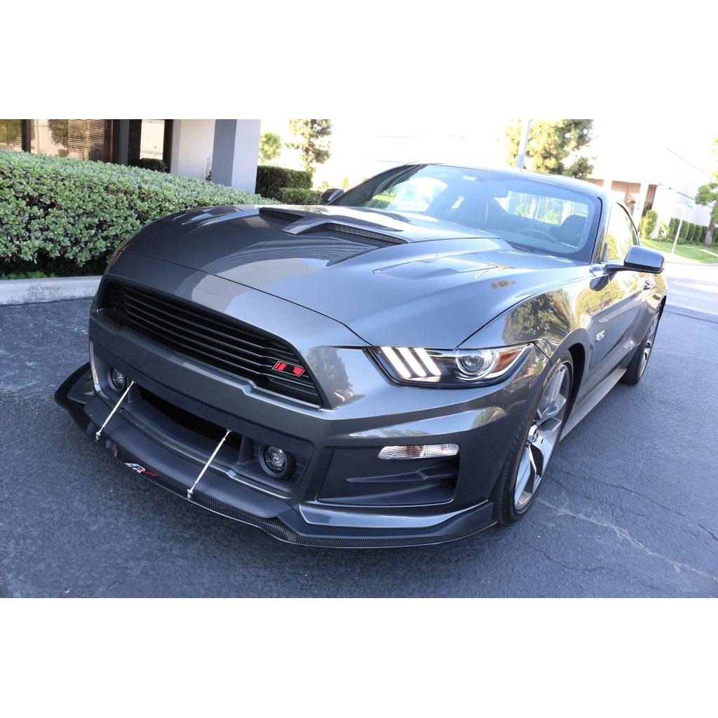 Carbon Fiber Front Wind Splitter-2015-2017  Ford S550 Mustang