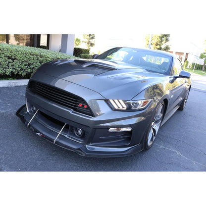 Carbon Fiber Front Wind Splitter-2015-2017  Ford S550 Mustang
