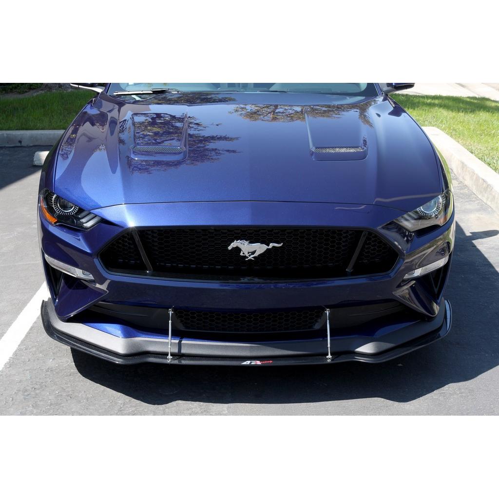 Carbon Fiber Front Wind Splitter-2018-2023 Ford Mustang S550