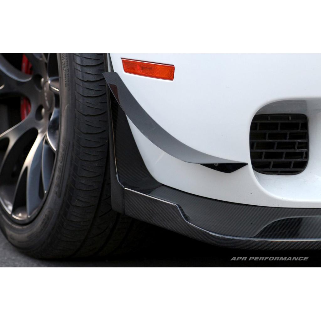 Carbon Fiber Front Bumper Canards-2015-2023 Dodge Challenger Hellcat