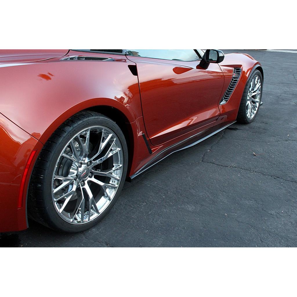 Carbon Fiber Side Rocker Extensions/ Side Skirts- Chevrolet Corvette C7 Z06