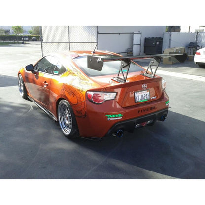 GT-250 Carbon Fiber Adjustable Wing  w. 11" Pedestals Set - 2013-2021 Scion FRS / Toyota GT86/ Subaru BRZ