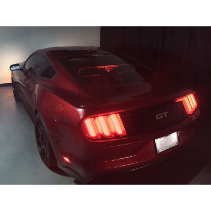 2015-Up Ford Mustang Coupe WindRestrictor® Rear Add On Glow Plate image 9